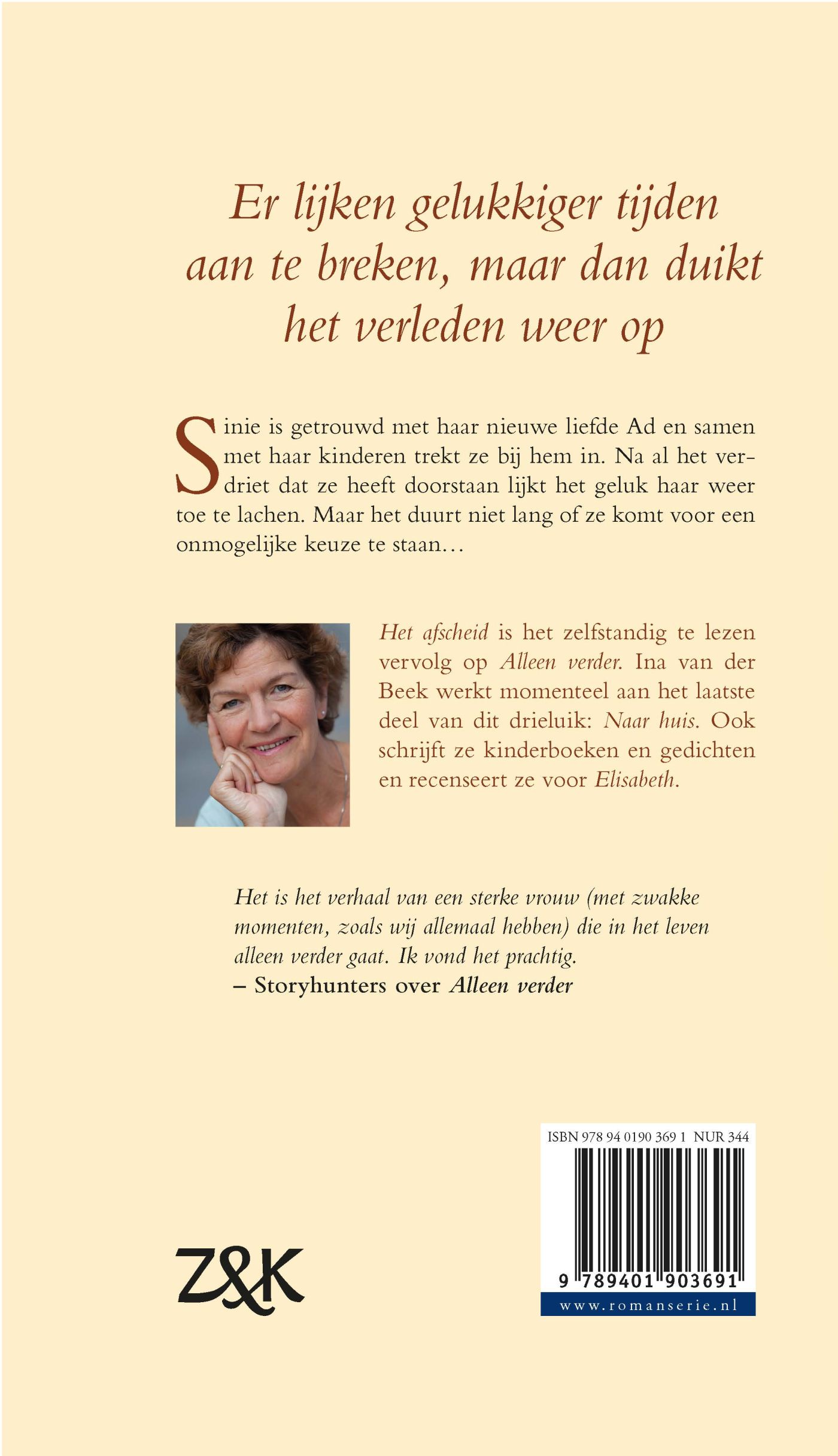 Achterkant van Het afscheid