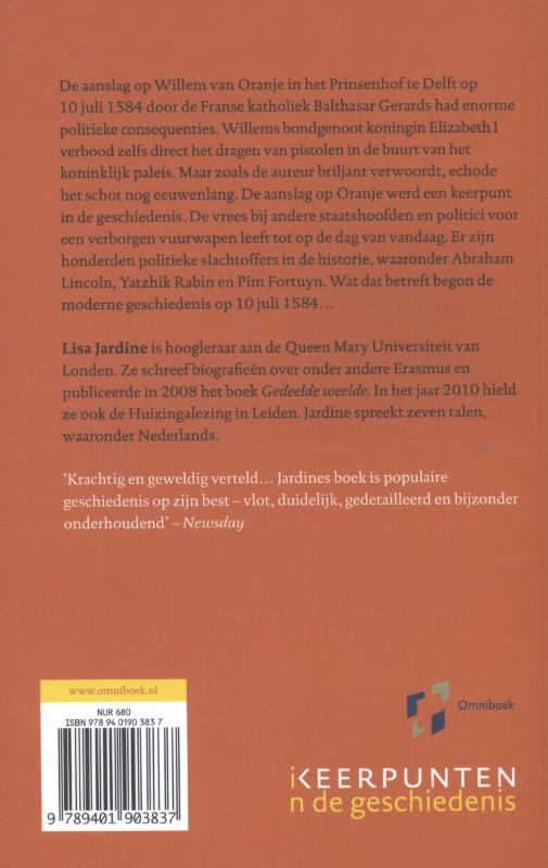 Achterkant van De vreselijke dood van Willem de Zwijger