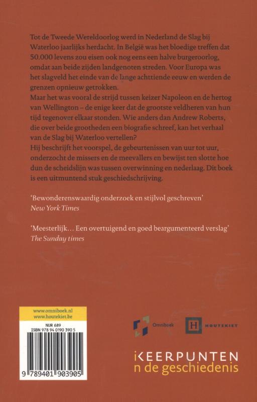 Achterkant van De Slag bij Waterloo