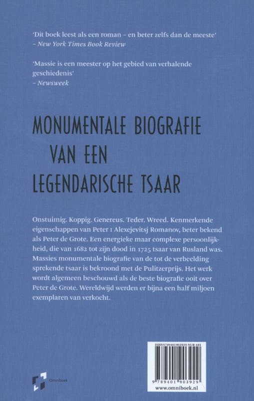 Achterkant van Peter de Grote
