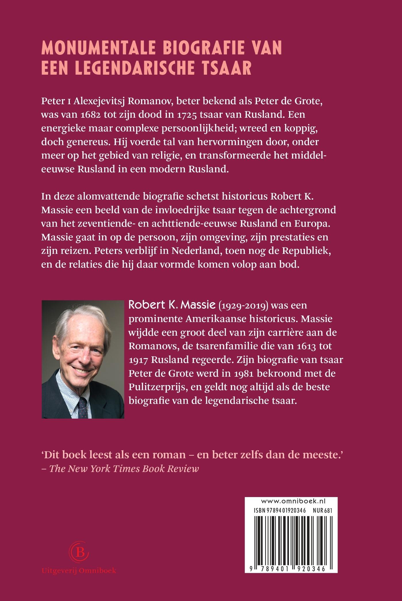 Achterkant van Peter de Grote