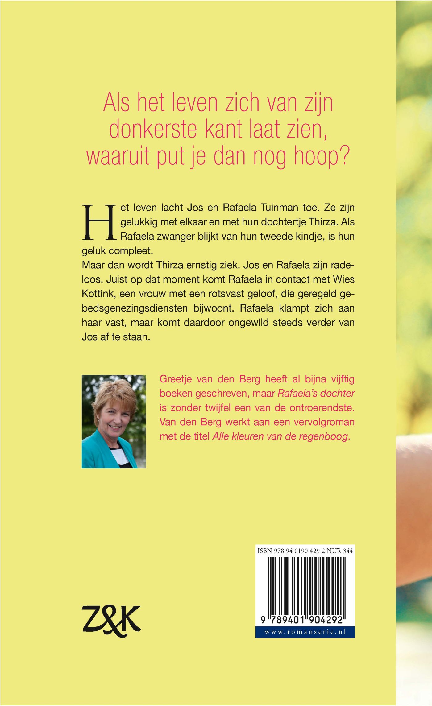 Achterkant van Rafaela's dochter