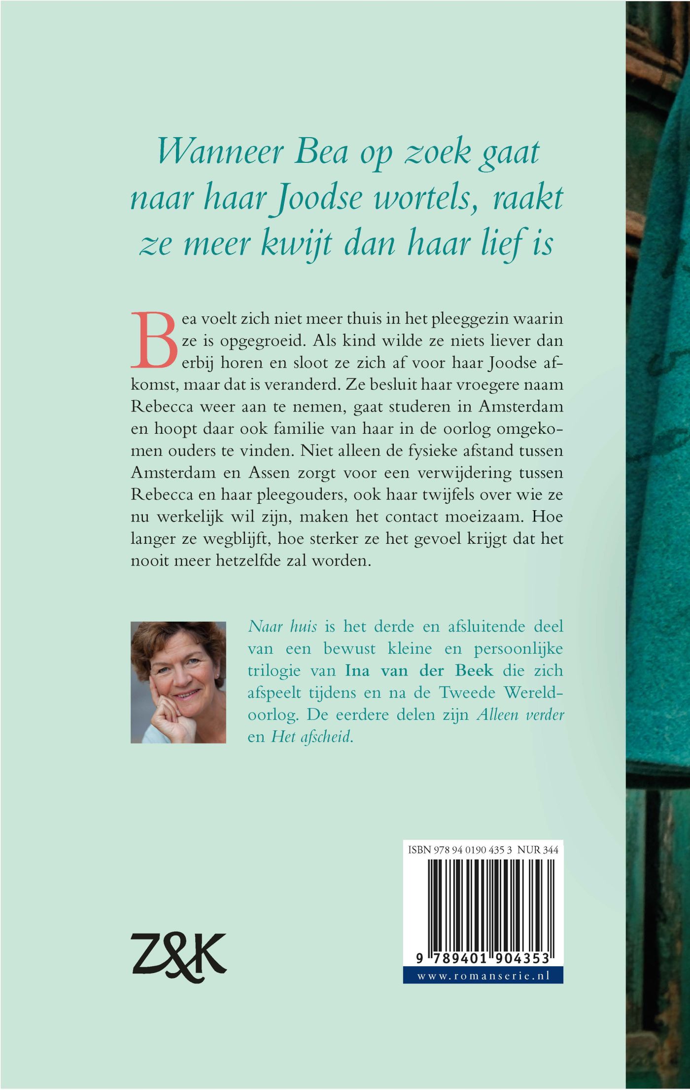 Achterkant van Naar huis