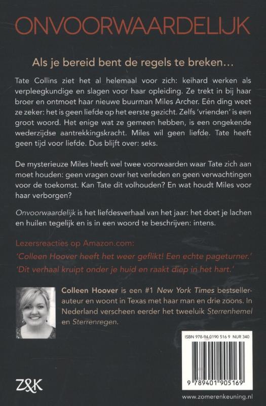 Achterkant van Onvoorwaardelijk