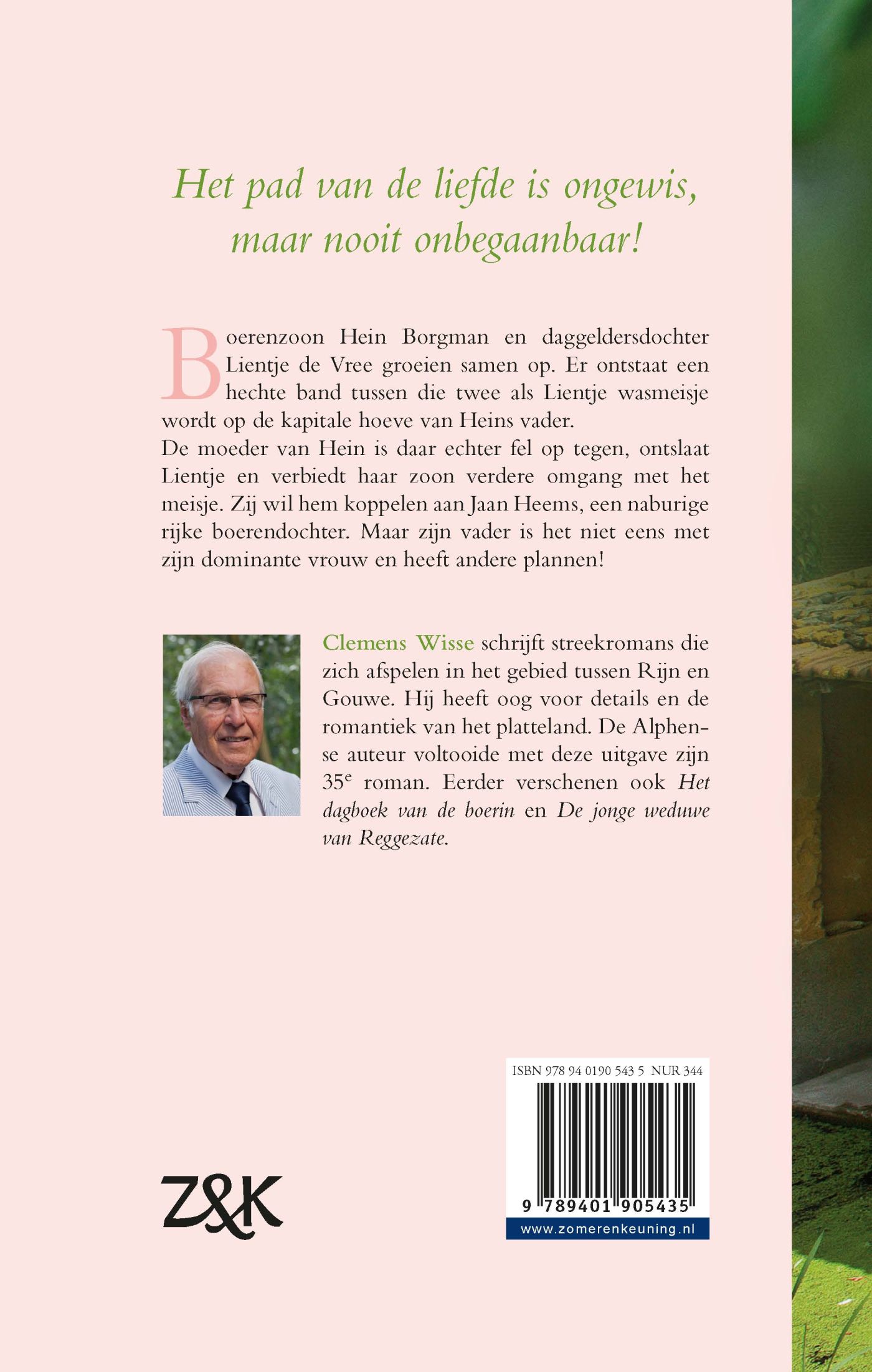 Achterkant van Het wasmeisje van Zuiderhove