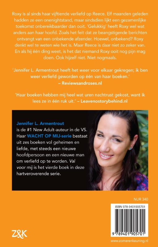 Achterkant van Val voor mij