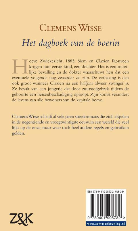 Achterkant van Het dagboek van de boerin
