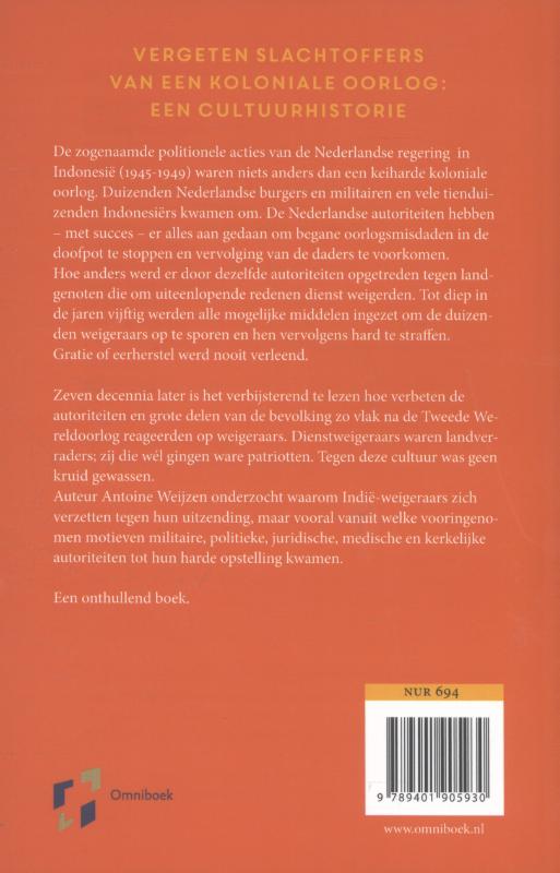 Achterkant van De Indië-weigeraars