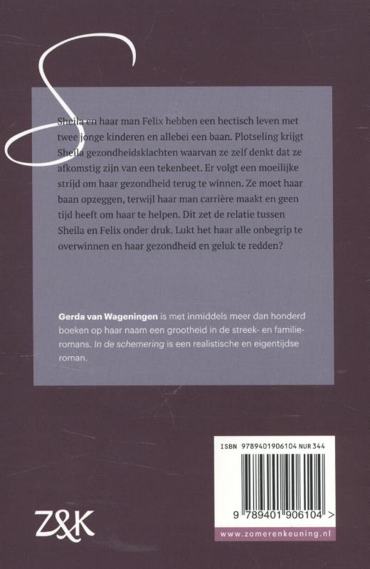 Achterkant van In de schemering