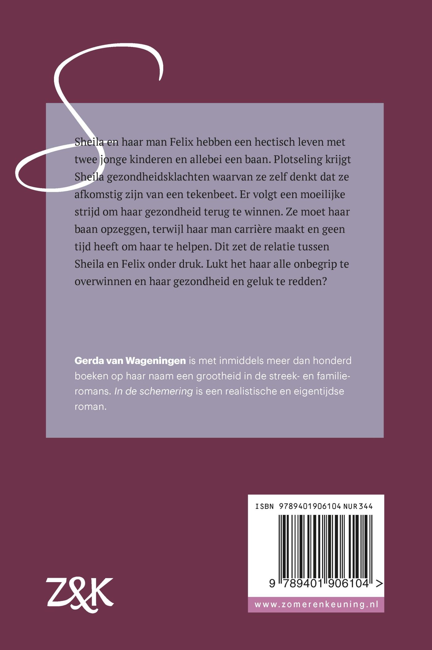 Achterkant van In de schemering
