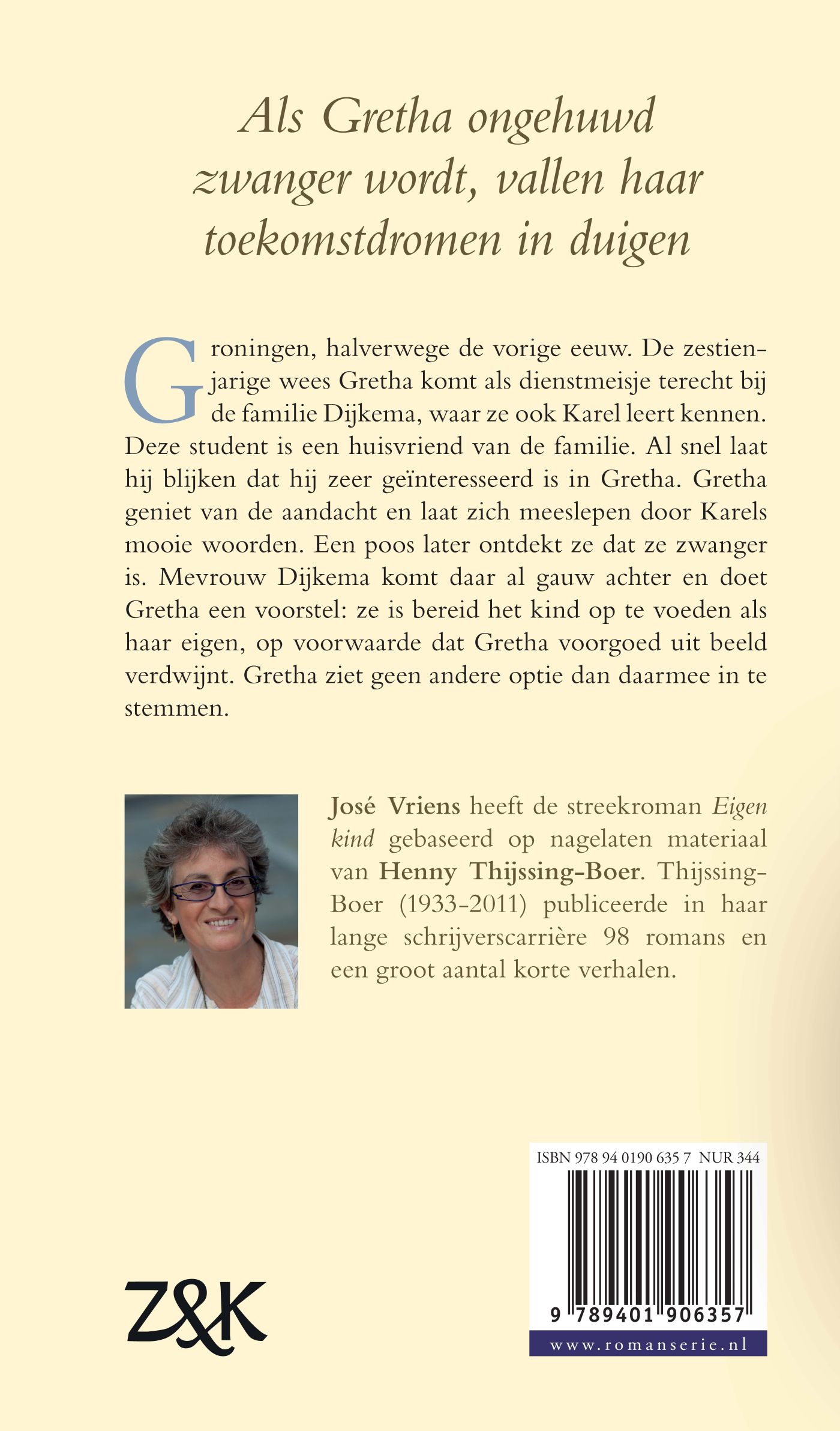 Achterkant van Eigen kind