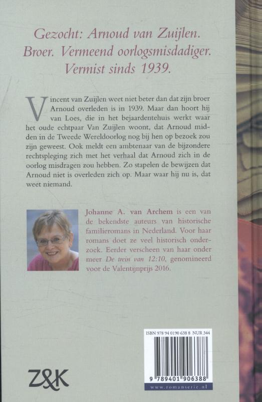Achterkant van Zwarte zomer
