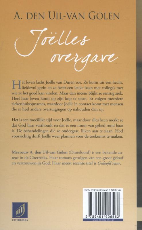 Achterkant van Joëlles overgave