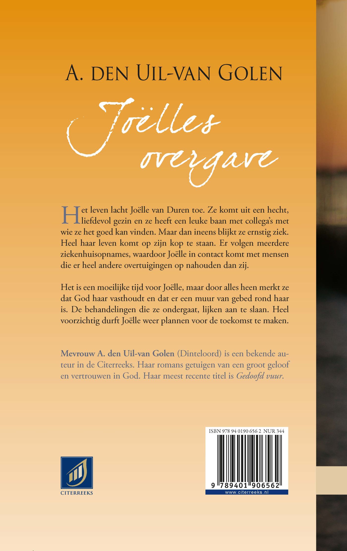 Achterkant van Joëlles overgave