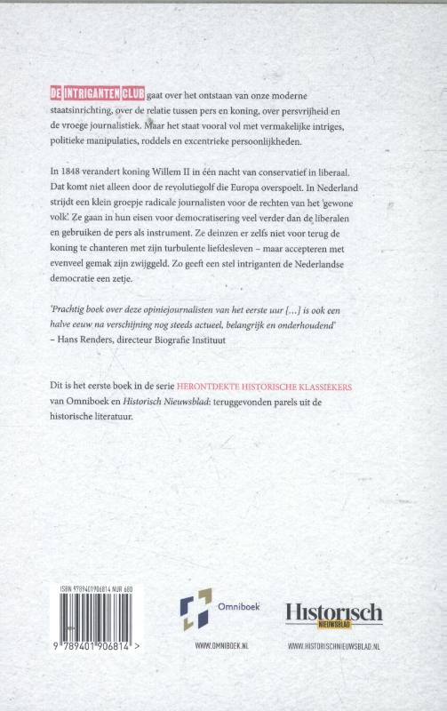 Achterkant van De intrigantenclub