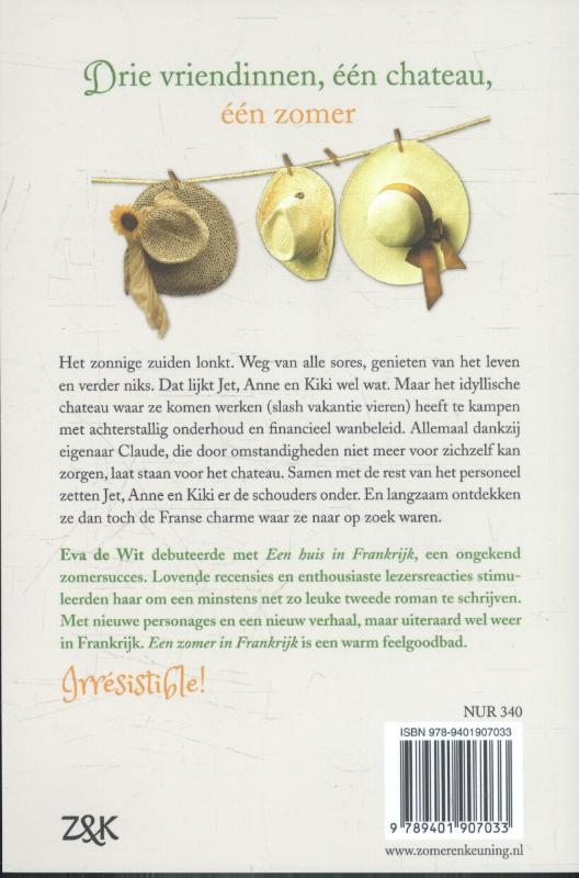 Achterkant van Een zomer in Frankrijk