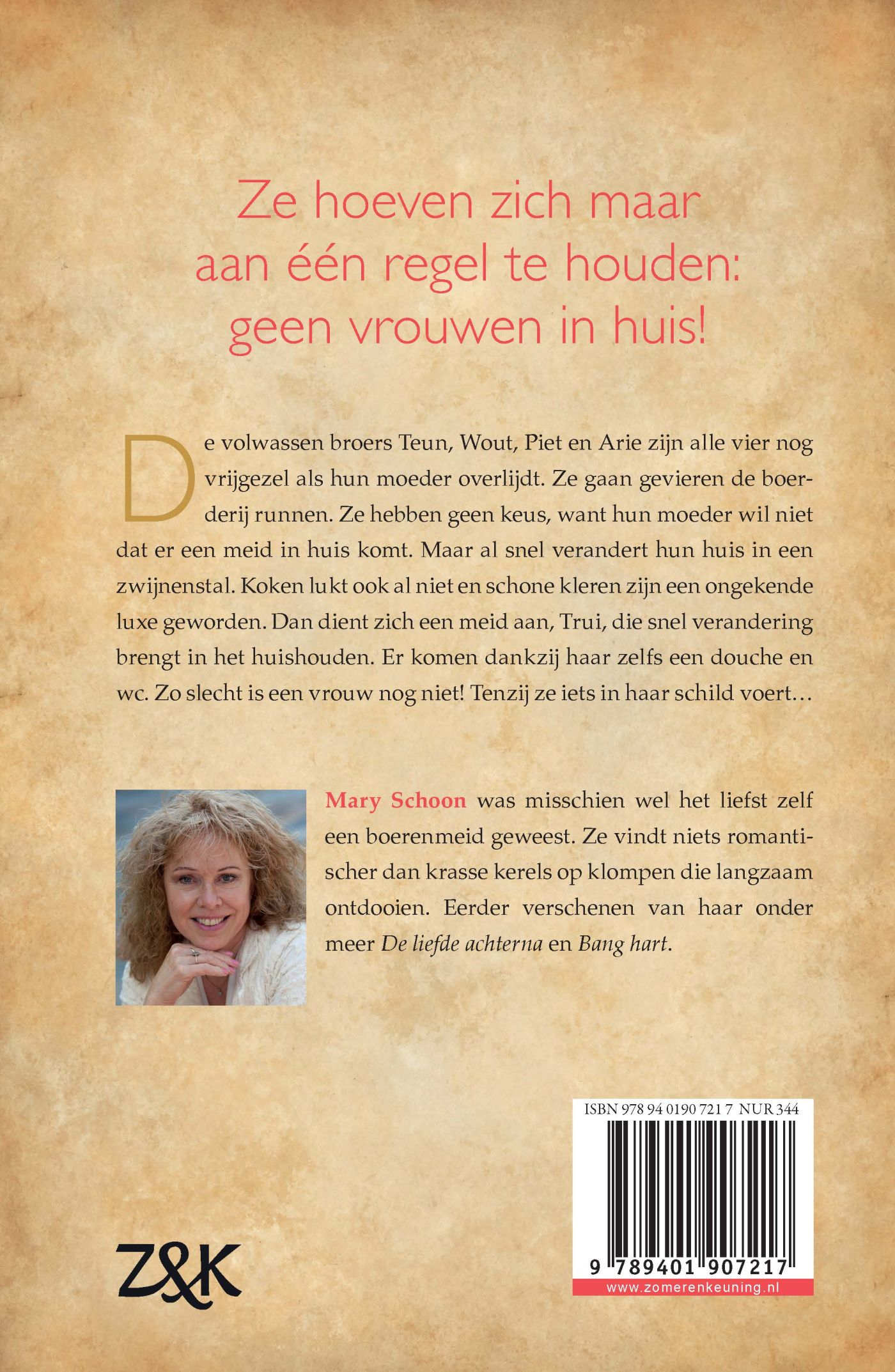Achterkant van Belofte aan een moeder
