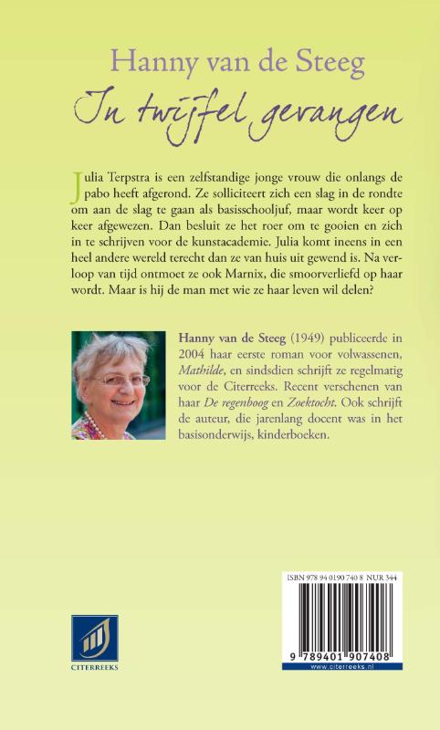 Achterkant van In twijfel gevangen