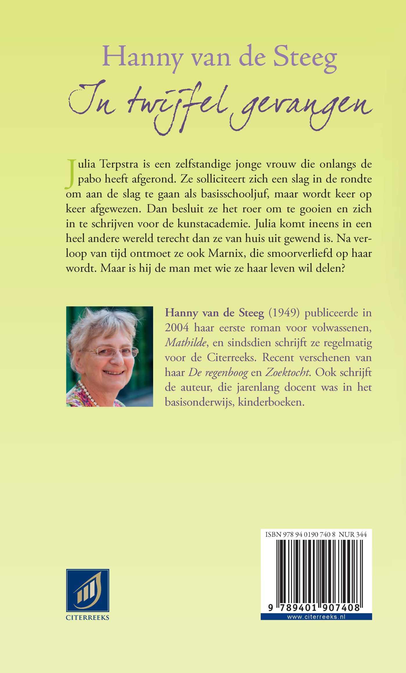 Achterkant van In twijfel gevangen