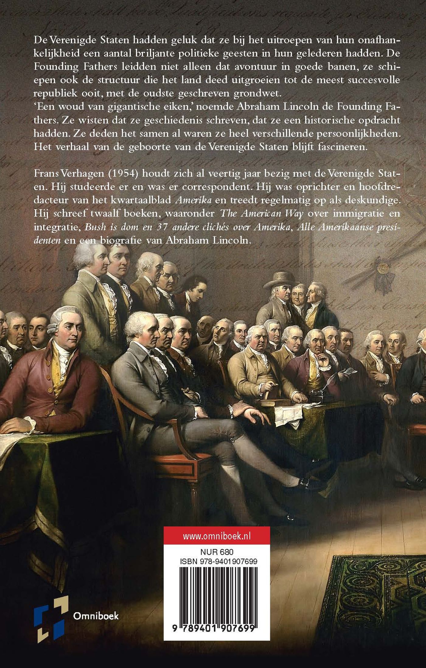 Achterkant van Founding Fathers