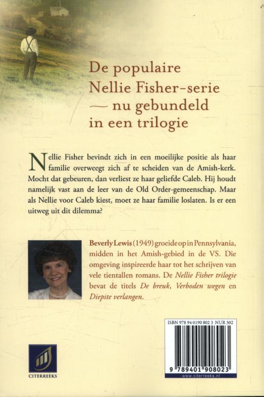 Achterkant van Nellie Fisher trilogie