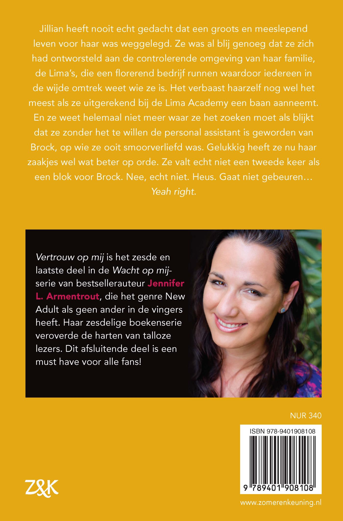 Achterkant van Vertrouw op mij