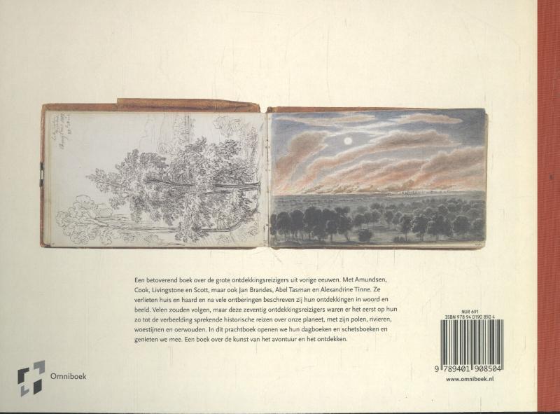 Achterkant van Het logboek van de ontdekkingsreiziger