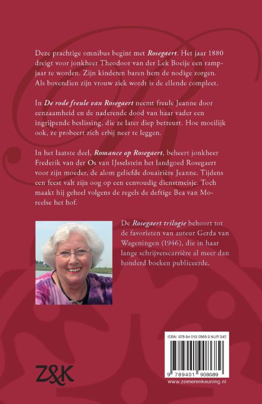 Achterkant van Rosegaert trilogie