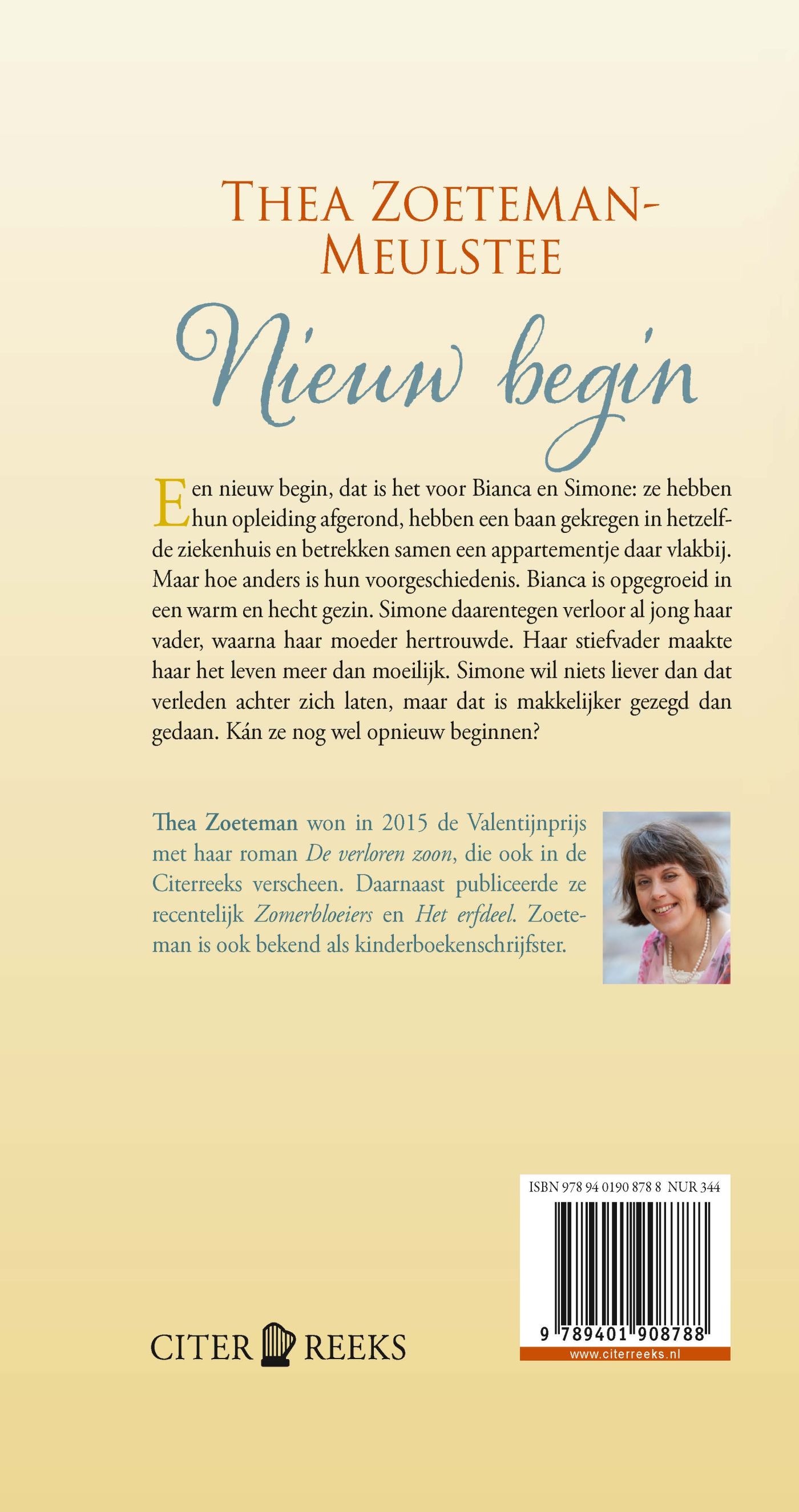 Achterkant van Een nieuw begin