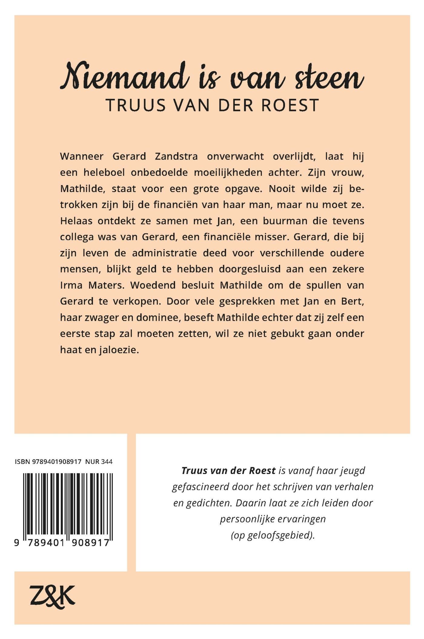 Achterkant van Niemand is van steen