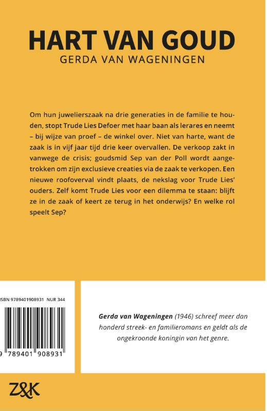 Achterkant van Hart van goud