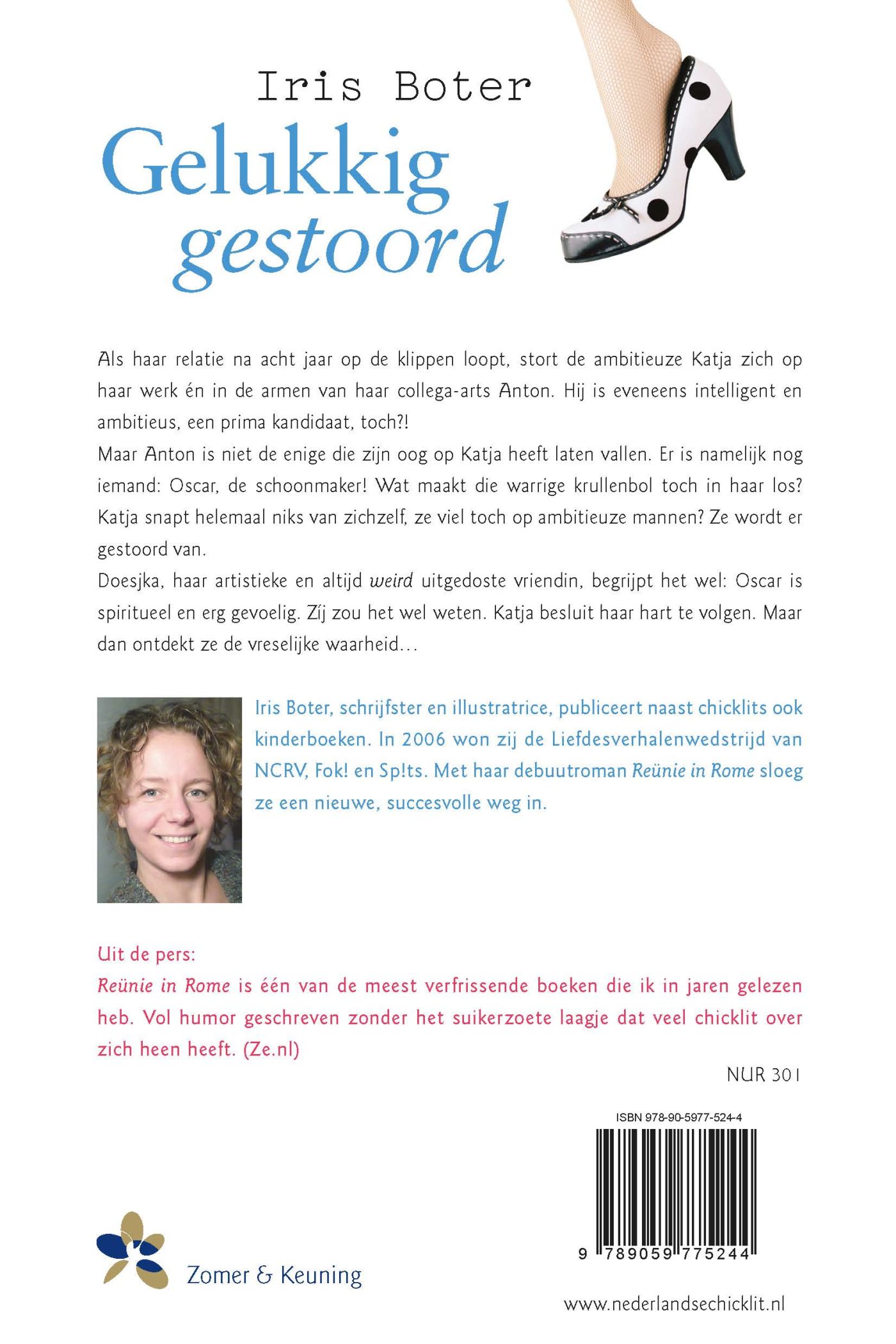 Achterkant van Gelukkig gestoord