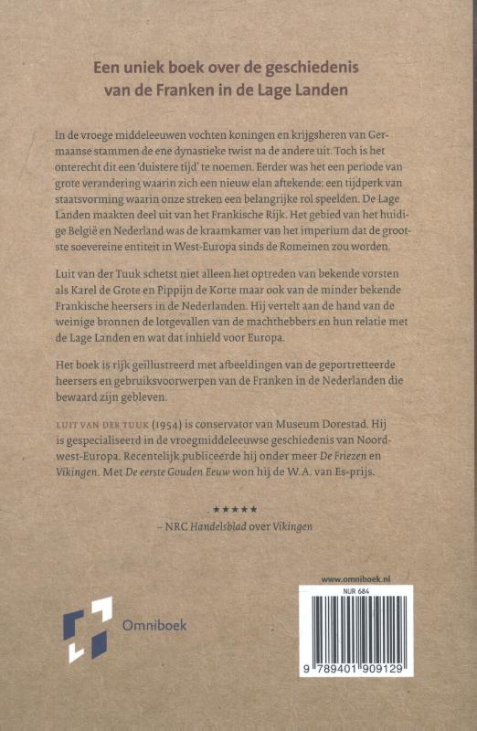 Achterkant van De Franken in België en Nederland