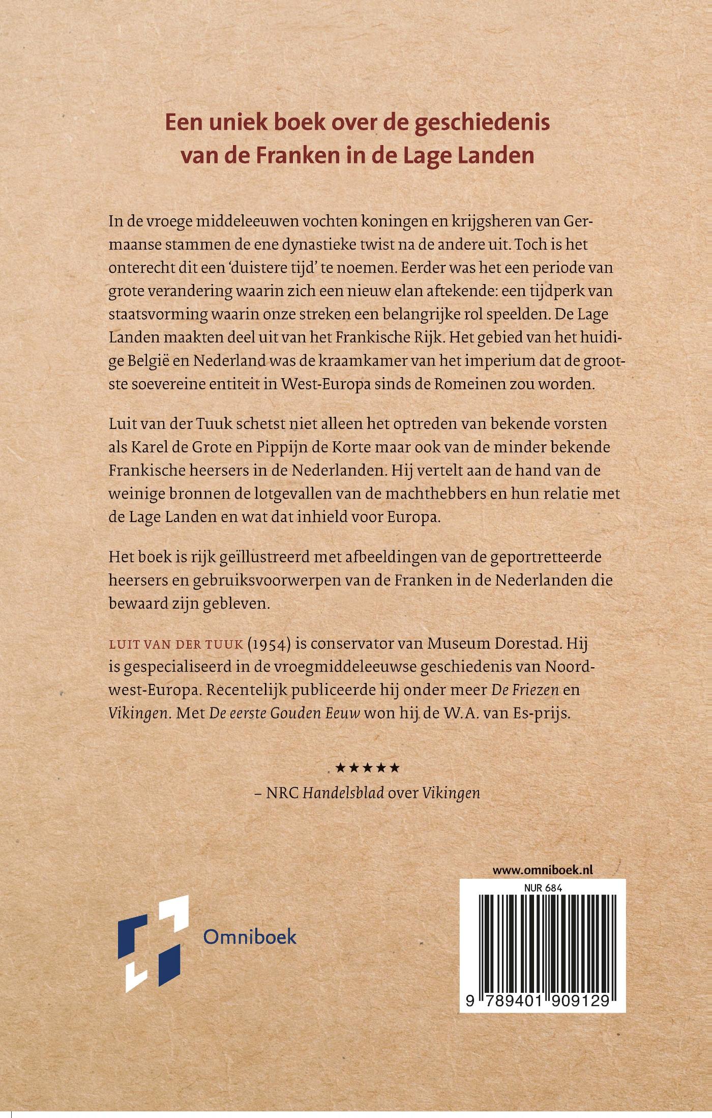 Achterkant van De Franken in België en Nederland