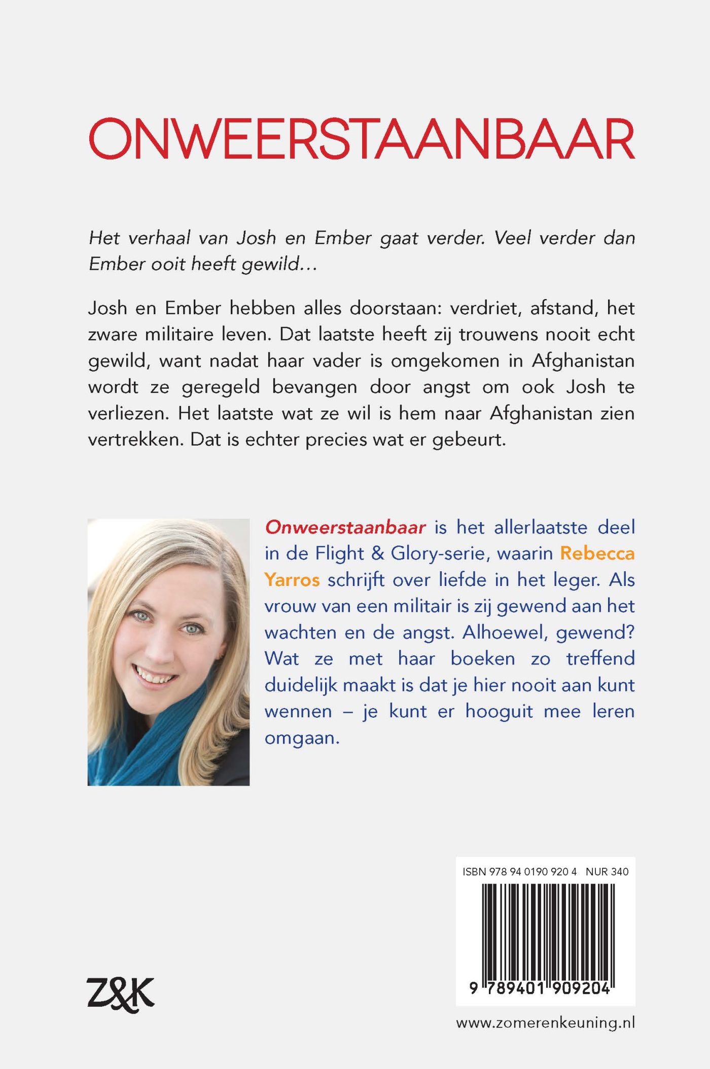 Achterkant van Onweerstaanbaar
