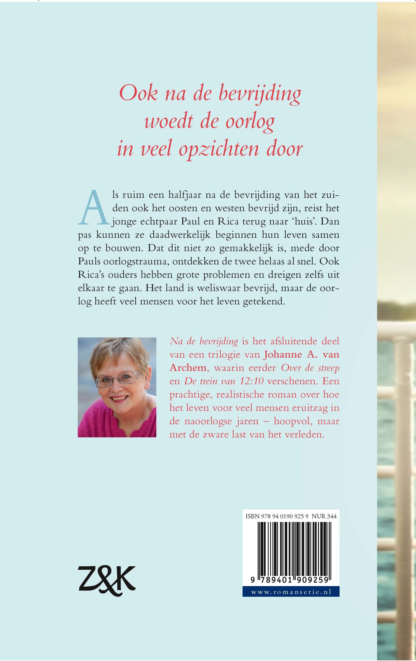 Achterkant van Na de bevrijding