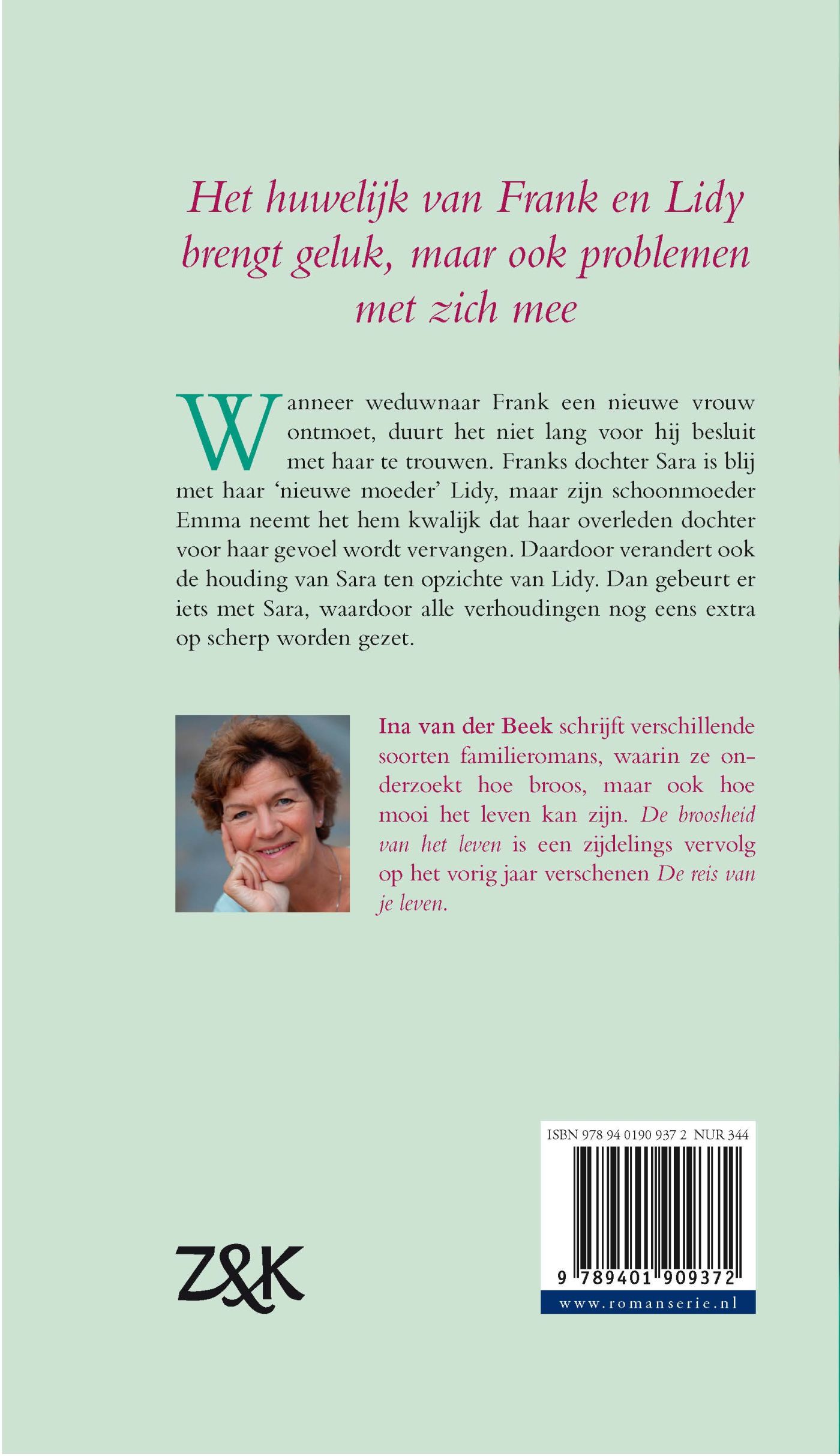 Achterkant van De broosheid van het leven