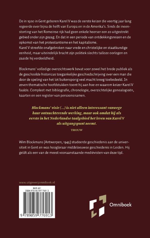 Achterkant van Karel V