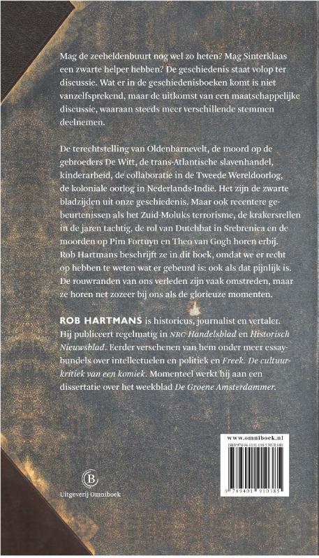 Achterkant van Zwarte bladzijden uit de vaderlandse geschiedenis
