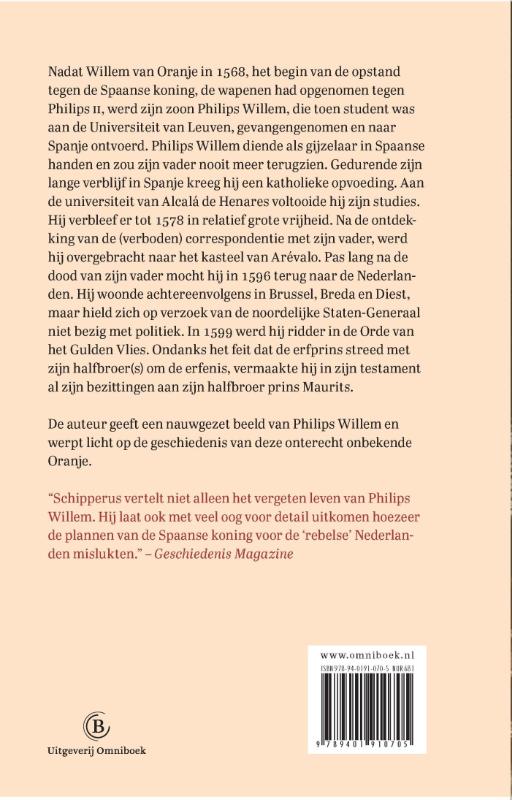 Achterkant van Philips Willem