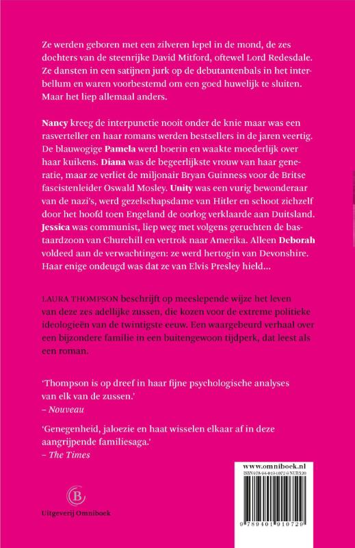 Achterkant van De zes freules
