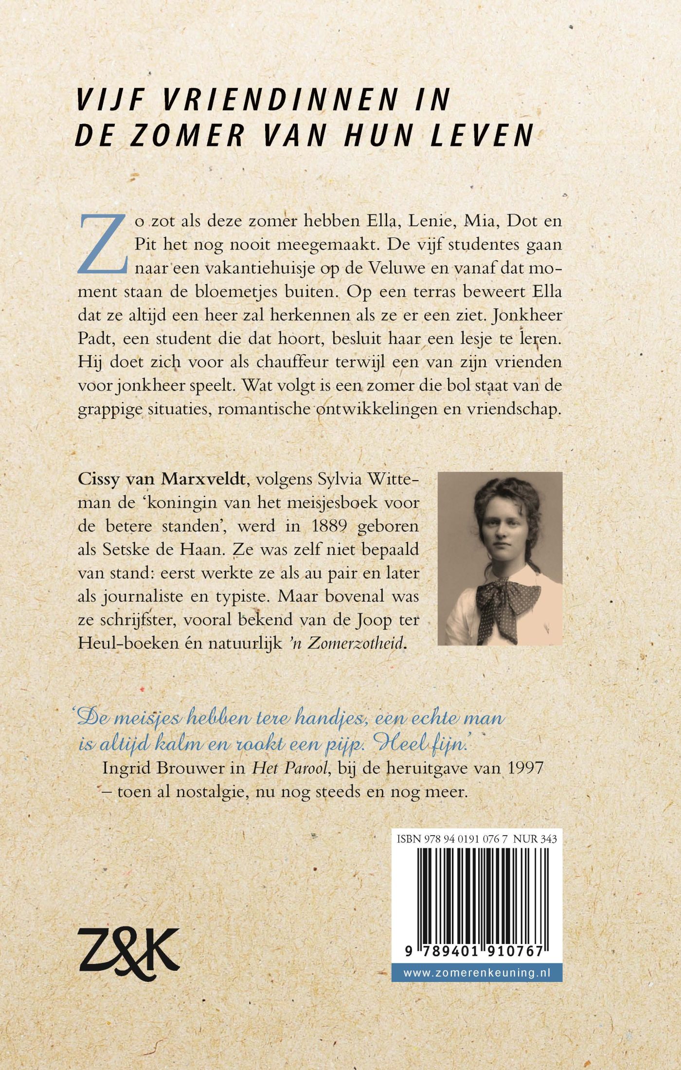Achterkant van 'n Zomerzotheid