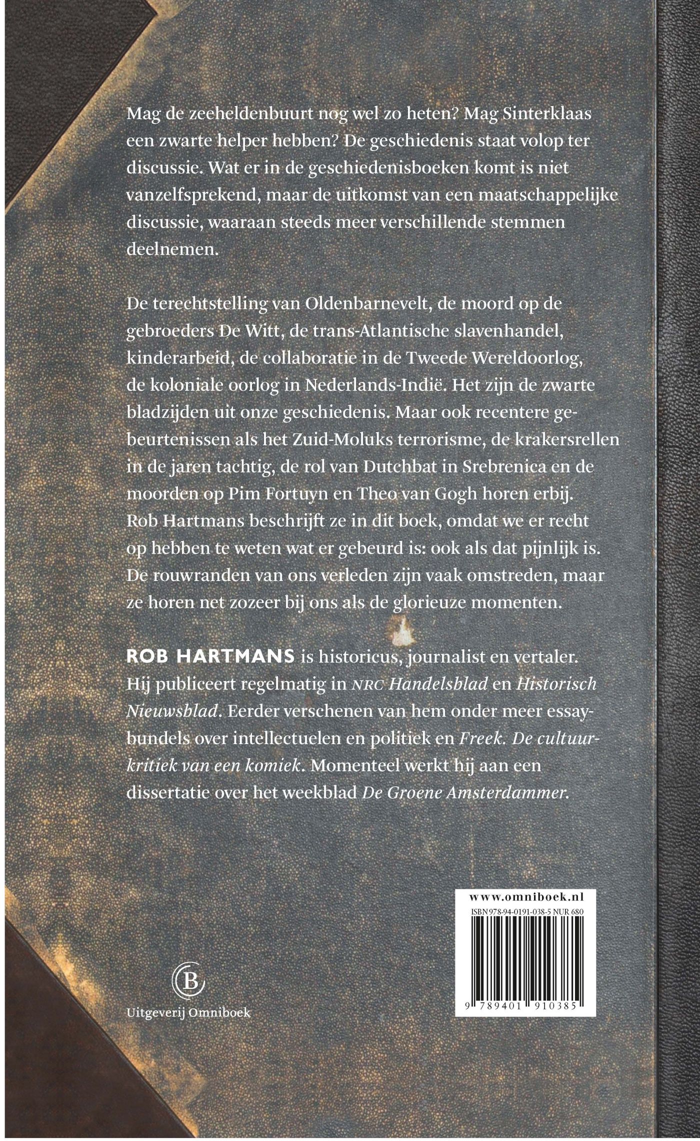 Achterkant van Zwarte bladzijden uit de vaderlandse geschiedenis