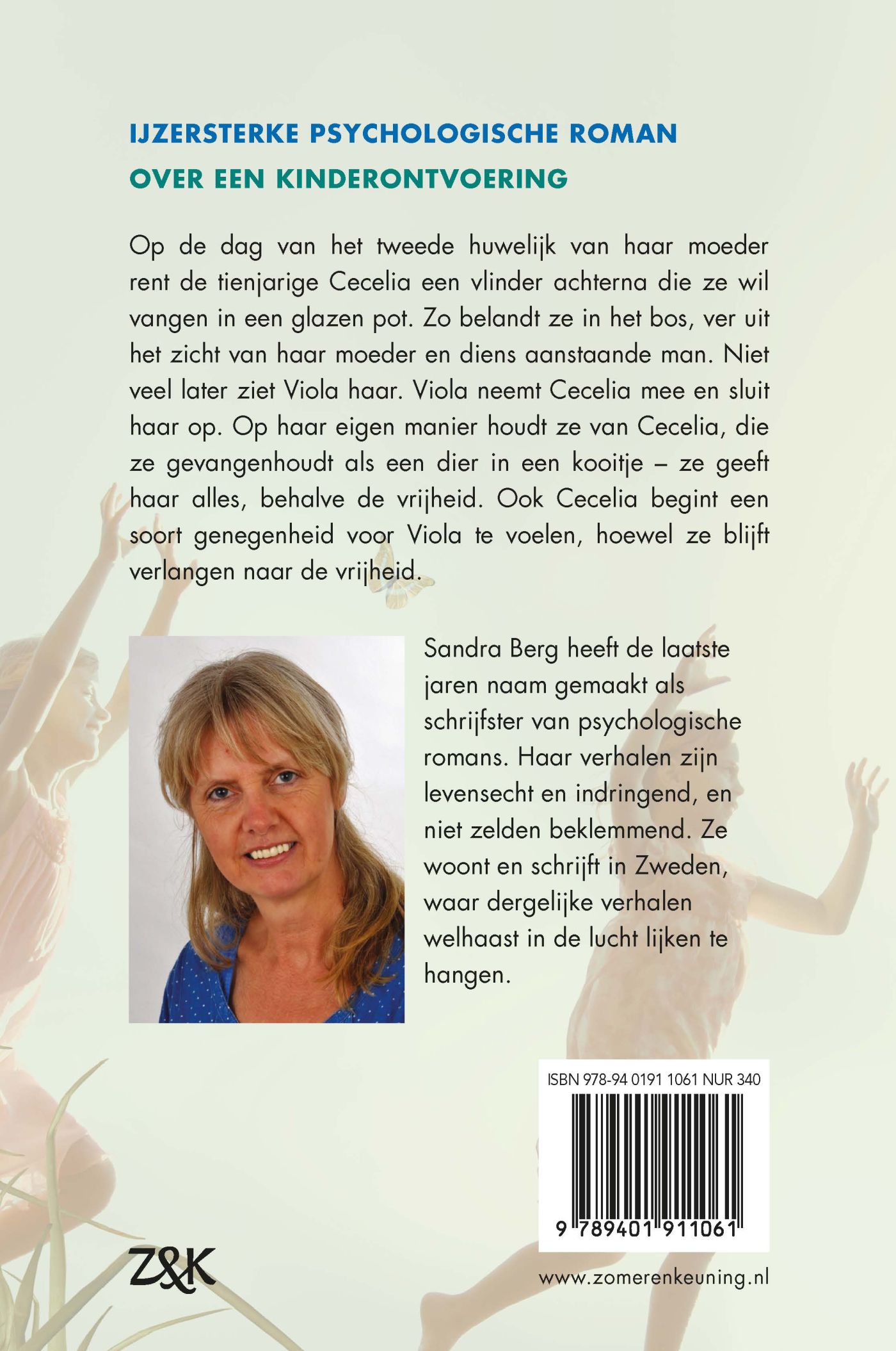 Achterkant van Gevangen vlinder