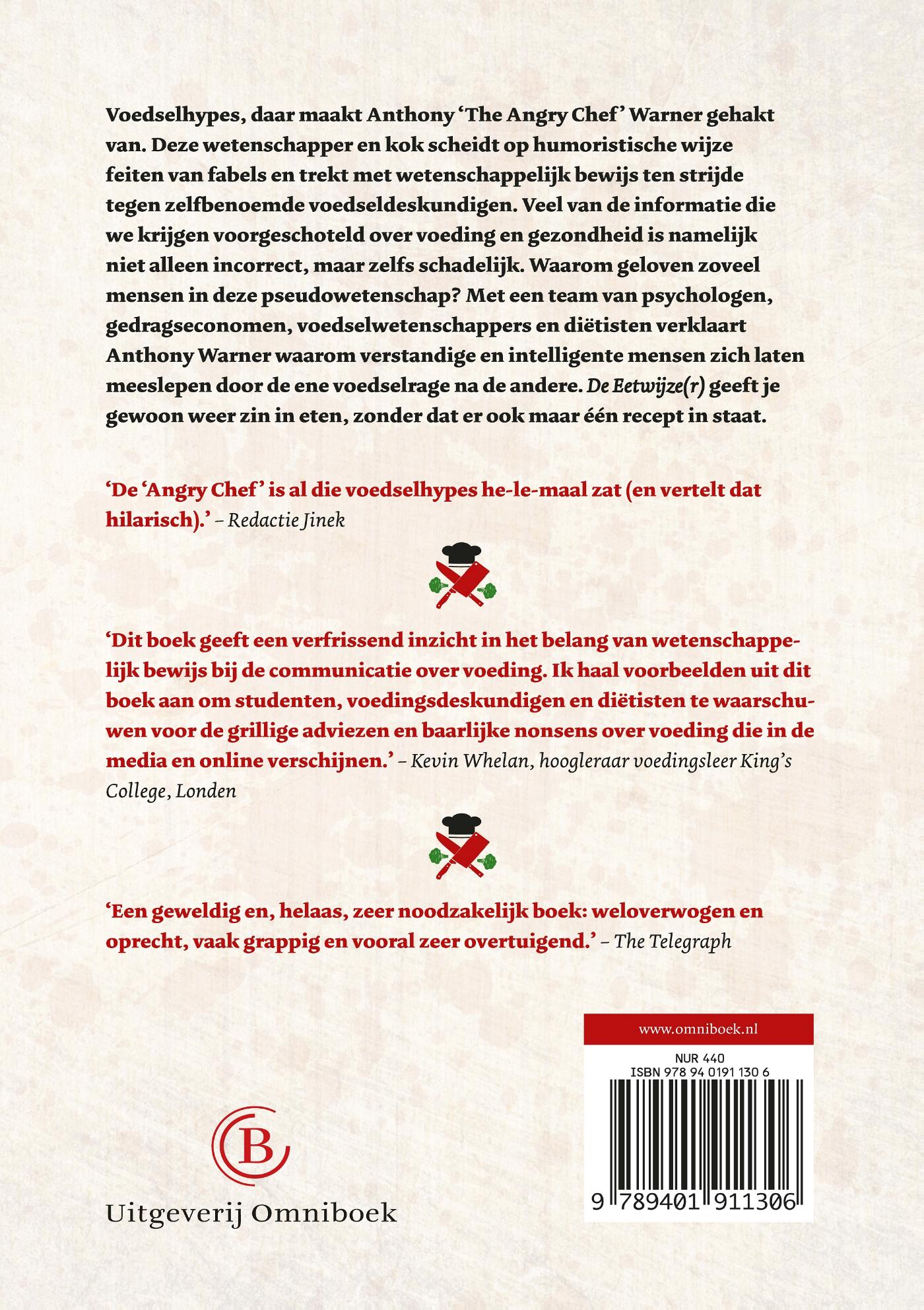 Achterkant van De eetwijzer