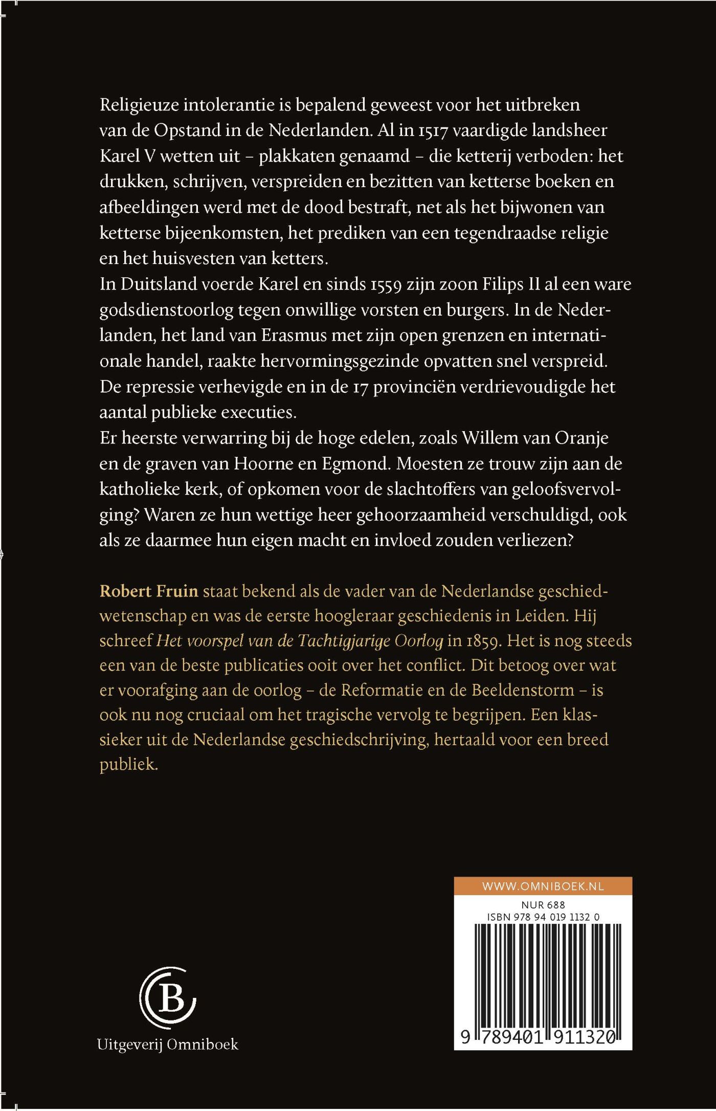 Achterkant van Het voorspel van de Tachtigjarige Oorlog