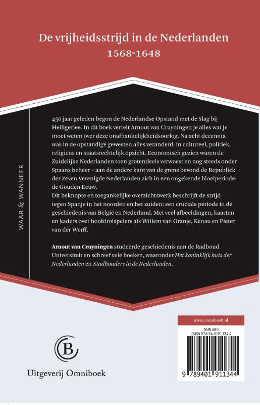 Achterkant van De Tachtigjarige Oorlog