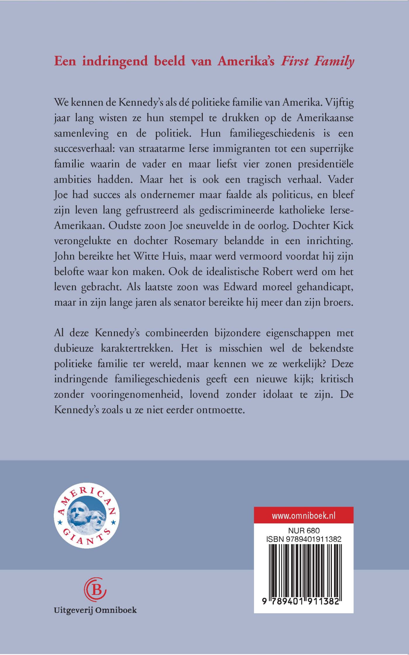 Achterkant van De Kennedy's