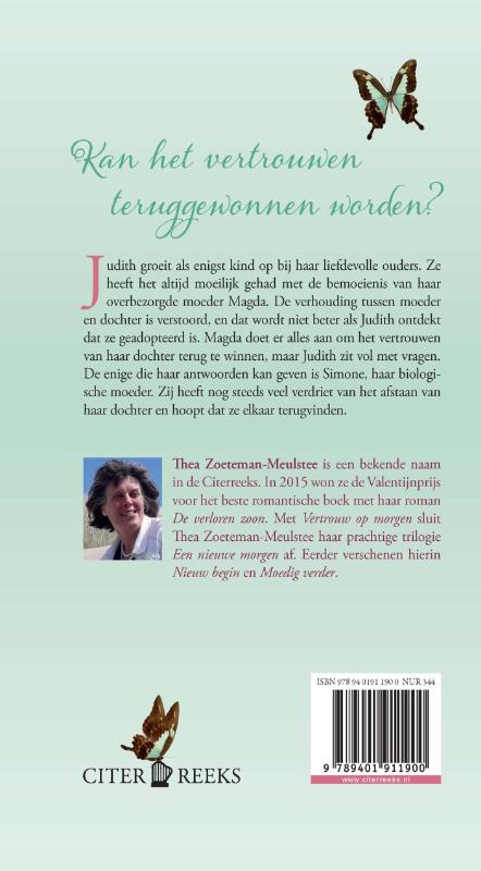 Achterkant van Vertrouw op morgen