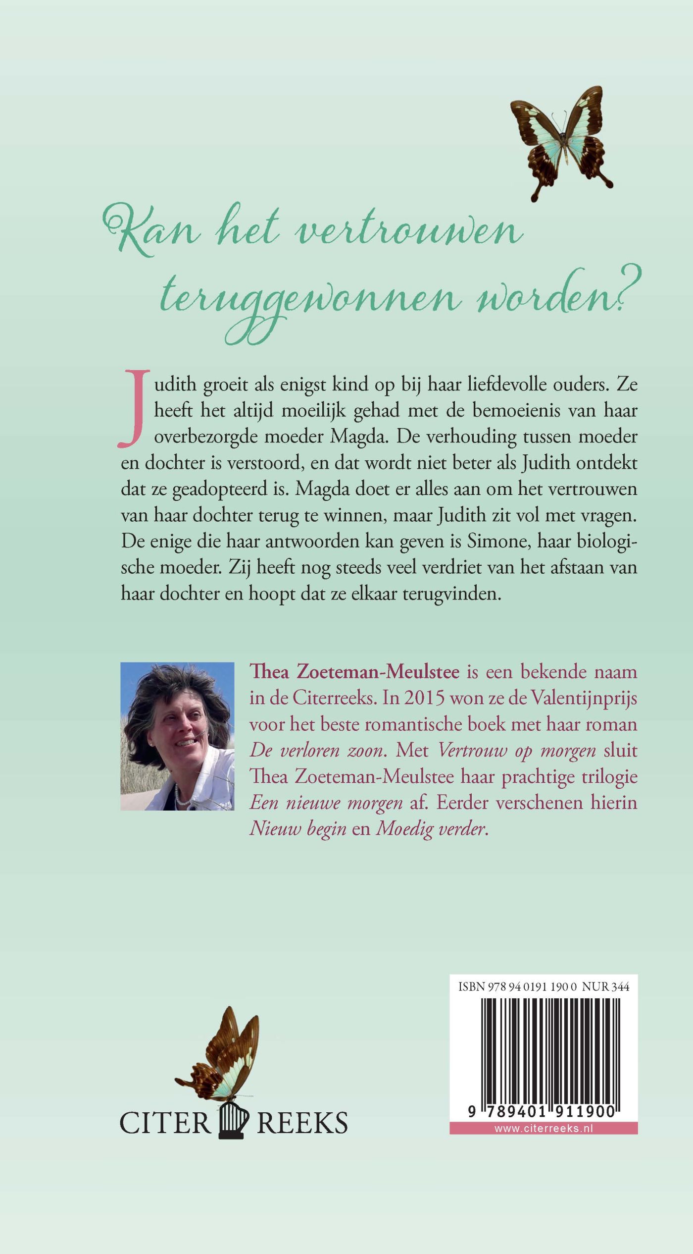 Achterkant van Vertrouw op morgen - deel 3